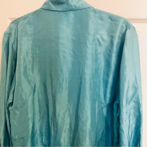 Partner’s By Mervyn’s Vintage Size medium Long Sleeve 100% Silk - Picture 12 of 12